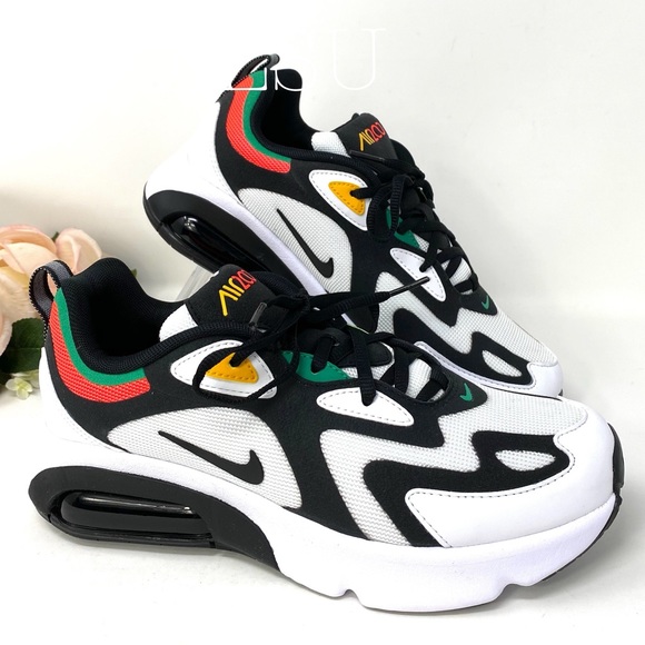 Nike Shoes - Nike Air Max 200 GS White Black k/W AUTHENTIC